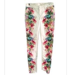 Bisou Bisou Floral Print Pants Size 4